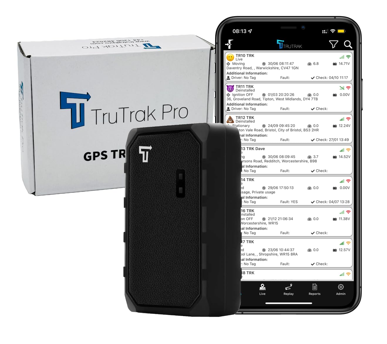 TruTrak Pro 4G - GAT23 4G Rechargeable Magnetic GPS Tracker - 12 Month Bundle - UK & Worldwide Real Time Portable Tracking Device - Car, Van, Motorbike, Caravan, Quad bike - Pay As You Go