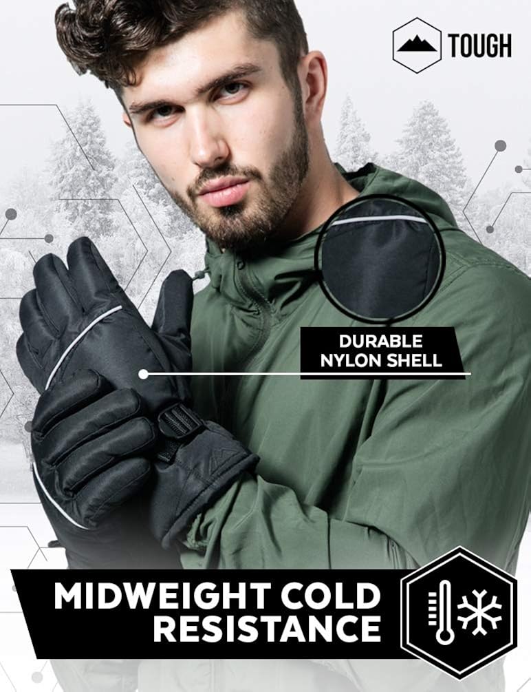 Ski & Snow Gloves - Cold Weather Waterproof Winter Snowboard Gloves for Men & Women - Ideal for Skiing & Snowboarding : Sports & Outdoors
