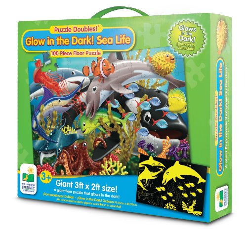 The Learning Journey Puzzle Doubles, Glow In The Dark, Sea Life