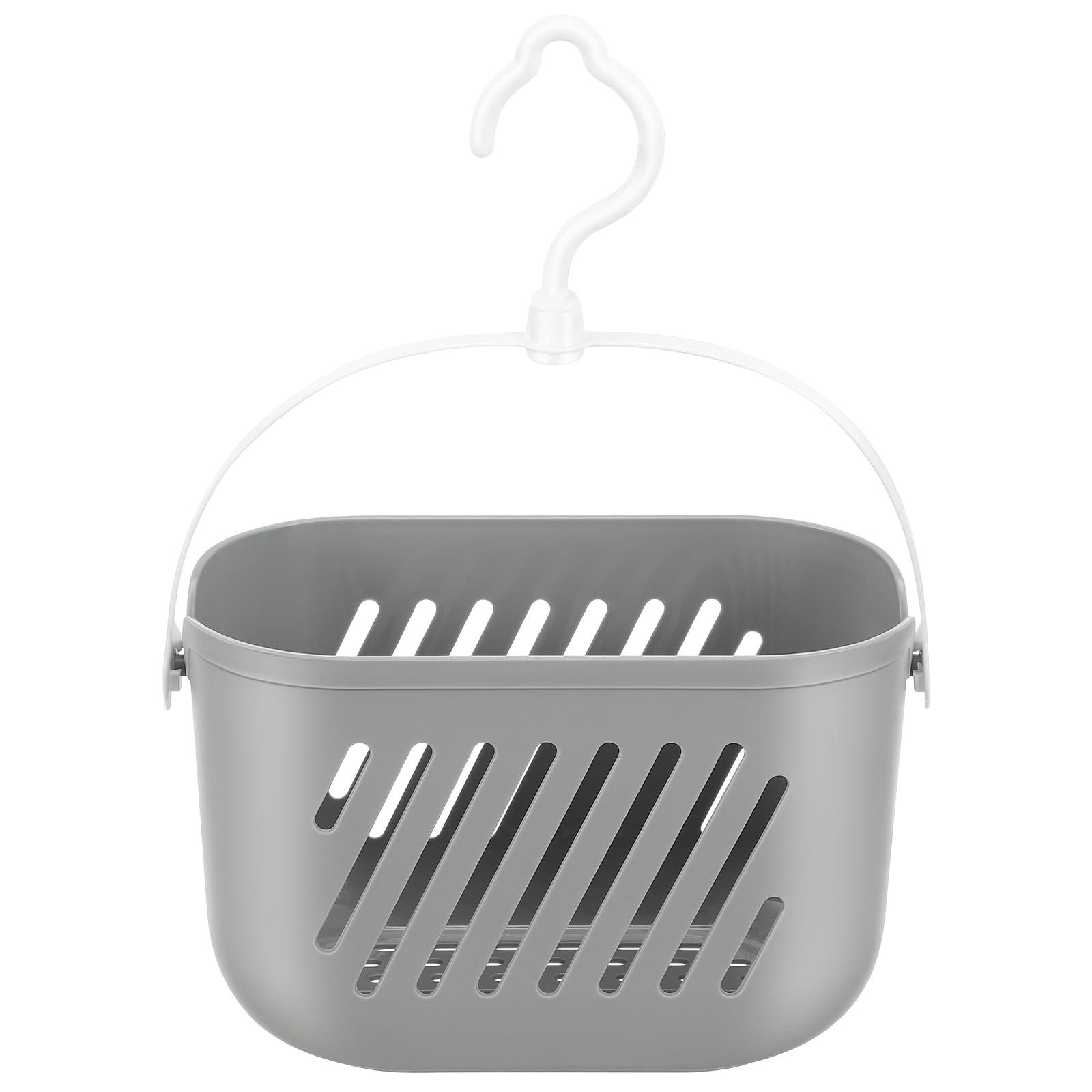 DOITOOL Kitchen Hanging Basket Plastic Storage Organizer with Hook for Bathroom and Kitchen Shower Caddy Waterproof Rustproof with Hollow Drainage Space-Saving 8.27X5.51X5.12 Inches