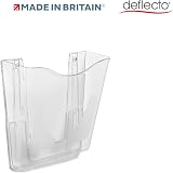 Deflecto A4 Wall Mounted Magazine File Holder Clear Acrylic view 2