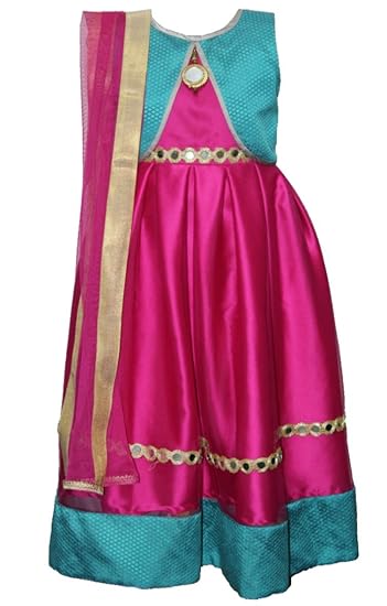 long pink frock