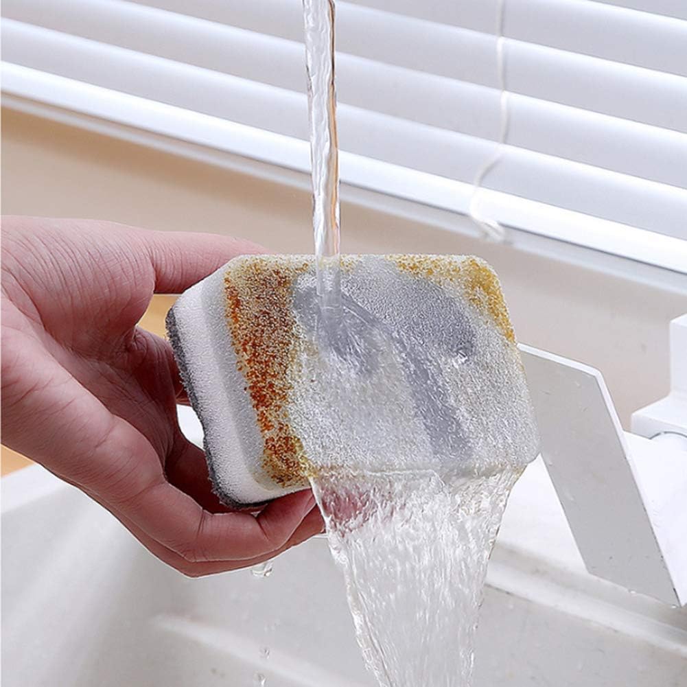 Reusable Sponges for Dishes, Magic Cleaning Sponges Eraser Sponge, Non-Scratch Scrubbing Sponge for Kitchen Dish Wash And Bathroom Cleaning, Pack of 5,Gray,10PCS: Kitchen & Dining