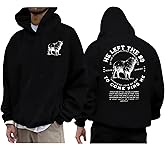 PNORATM Christian Hoodies for Men Faith Cross Sweatshirts Jesus Hoodie Bible Religious Pullover Christian Gifts for Men