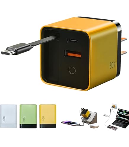 Amazon.com: 3 in 1 GaN Charger,Scalable 80w Max Fast Charger
