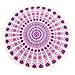 KING DO WAY Roundie Indian Mandala Tapestry Soft Breathable Tassels Beach Towel Used as Tablecloth Wall Hanging Decoration Hippie Beach Blanket Yoga Mat-Sunscreen Shawl Wrap Skirt 59’'