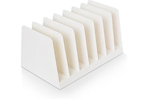 Desktop File Organizer, Mail Organizer, 7 Compartments Office File Sorter, for Easy access to your files, Invoices, Letters a