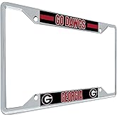 Desert Cactus University of Georgia License Plate Frame Bulldogs UGA Dawgs Holder for Front or Back of Car Metal Car Tag Holder Officially Licensed (Slogan 2)