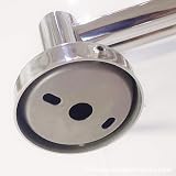 FUKTSYSM Stainless Steel Towel Bar Rail 40 cm Round Towel Rack Silver view 7