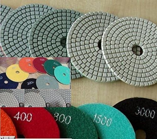 7 Inch 180mm Diamond Polishing Pad 8 Pieces For Granite Marble