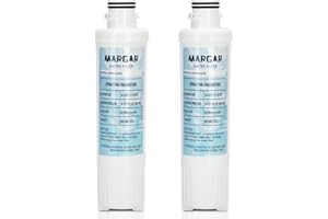 MARGAR MIWF6200 Water Filter, Filter Cartridge Compatible with Midea® MRS26D5AST and MRQ22D7AST Models Water Filters, MIWF6200 Water Filter Replacement for Sharp® SJWF200 Filters (2 PACK)