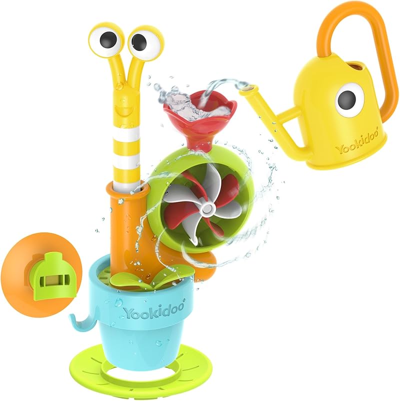 Yookidoo Toddler Bath Toy Pop-up Snail Sprinkler Garden Adventure Set