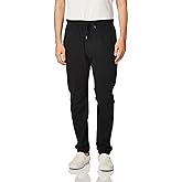 WT02 Mens Jogger Pants in Basic Solid Colors and Stretch Twill Fabric