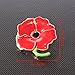 RoseSummer Poppy Red Flower Foral Kate High Gloss Enamel Brooch Pin Brooch Badge