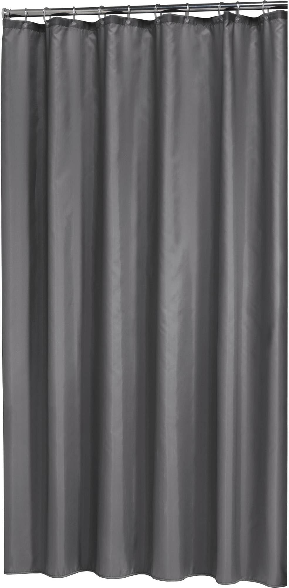 Sealskin Madeira Shower Curtain, Polyester, Cotton, 120 x 200 cm, Grey