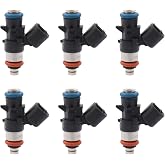NewYall 6PCS Fuel Injectors for 3.6L 0280158233 | for Town &amp; Country 200 300 Avenger Challenger Charger Durango Grand Caravan Journey Grand Cherokee Wrangler