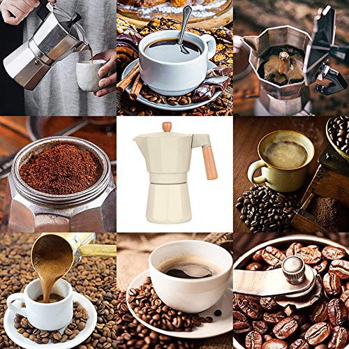 MYYINGELE Kaffeemaschine Aluminiumlegierung Mokka Espresso Perkolator Kanne Espressokocher Moka Pot 3 Tasse/6 Tasse/9… – Bild 8