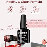 Kanorine Burgundy Red Gel Nail Polish 10ml UV/LED Soak-Off Color Coat view 7