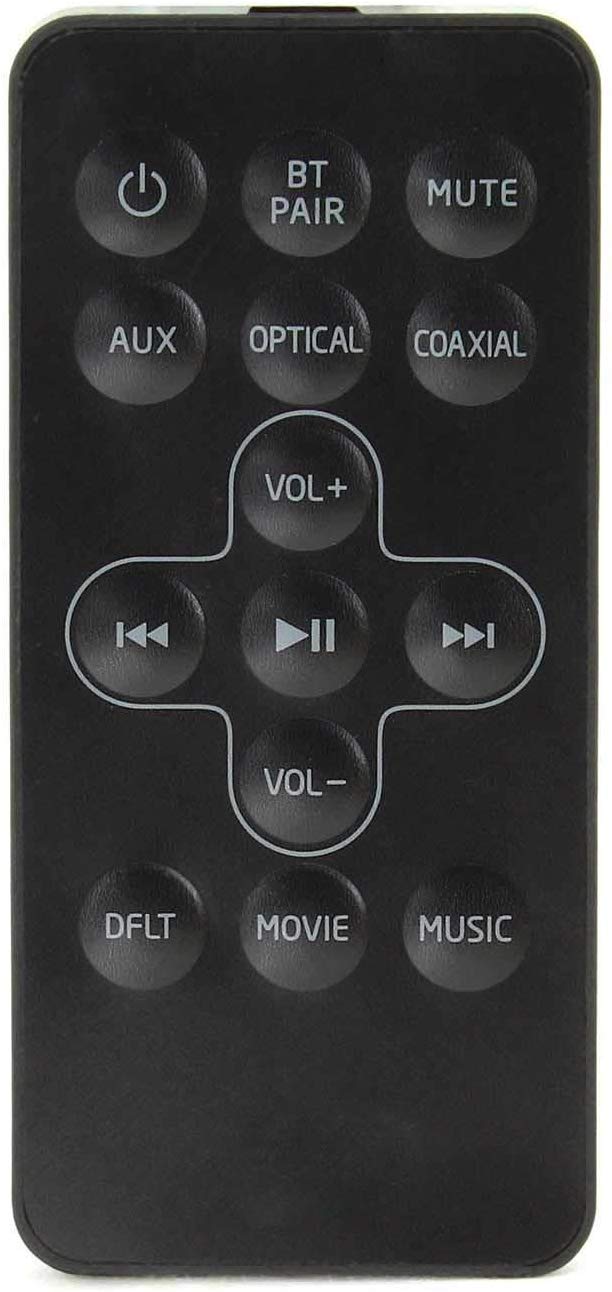 Replacement Remote Control Compatible for Logik L32SBIN16 Soundbars