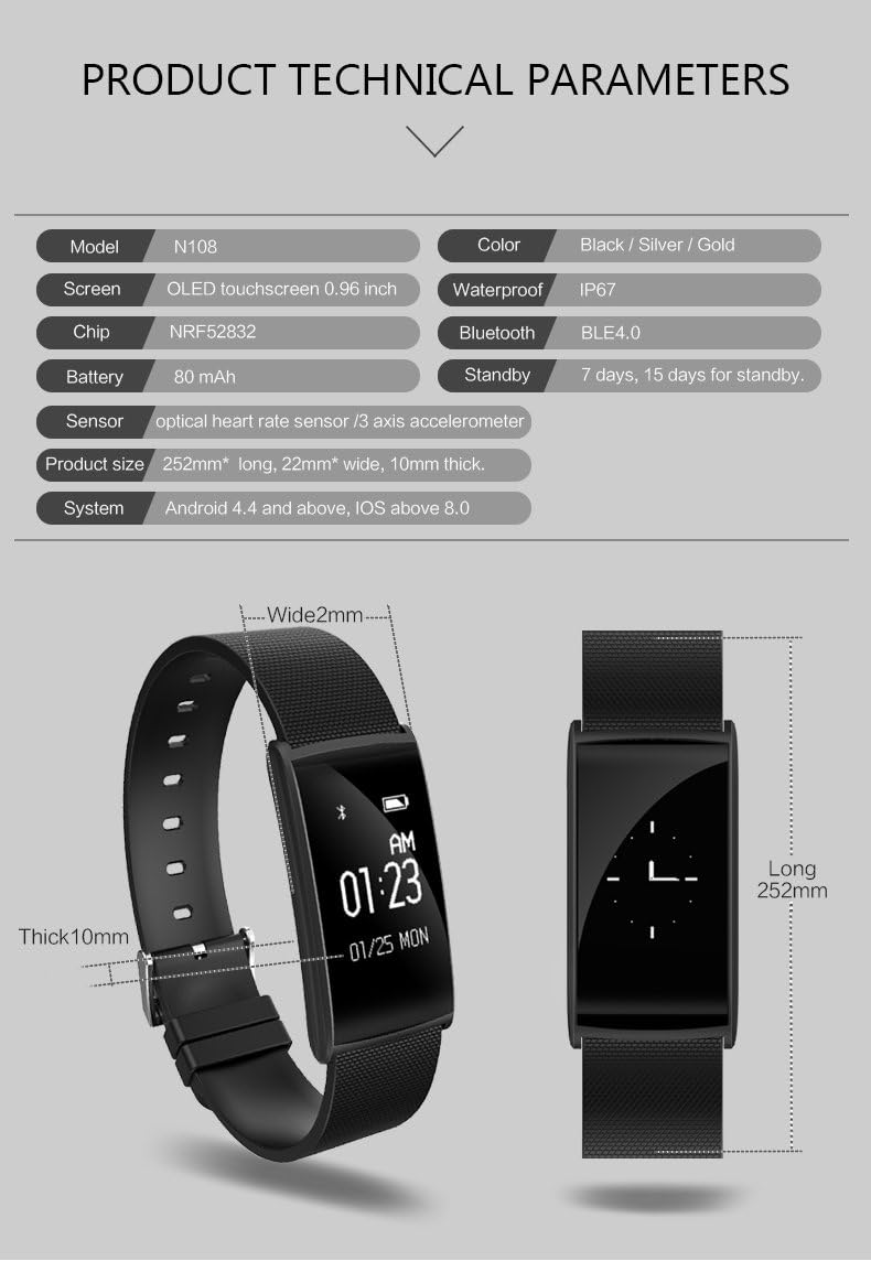 n108 smart wristband