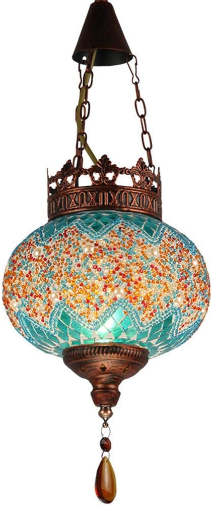 Chandelier Lamp Ceiling Hanging Handmade Turkish Mosaic Glass Art