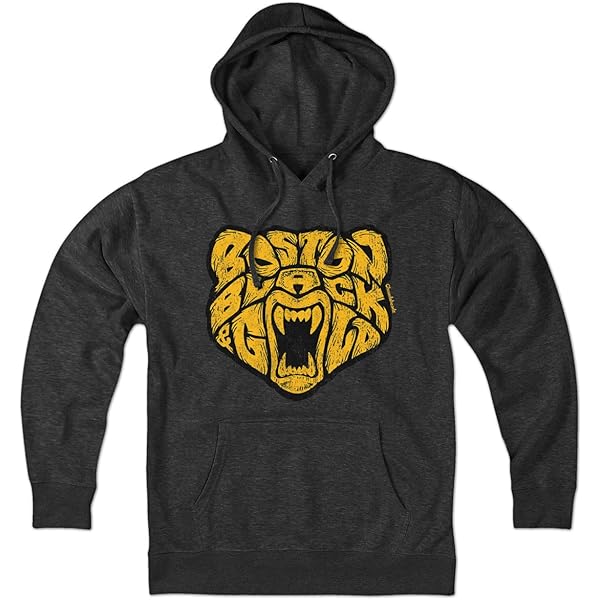 Boston Bruins Authentic Hoodie Sweat à Capuche Boston Bruins NHL - Collection Authentic Pro - Taille L - 100% Polyester Boston Bruins Pro Shoes
