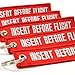 Rotary13B1 INSERT BEFORE FLIGHT Keychain - Red - 5pcs
