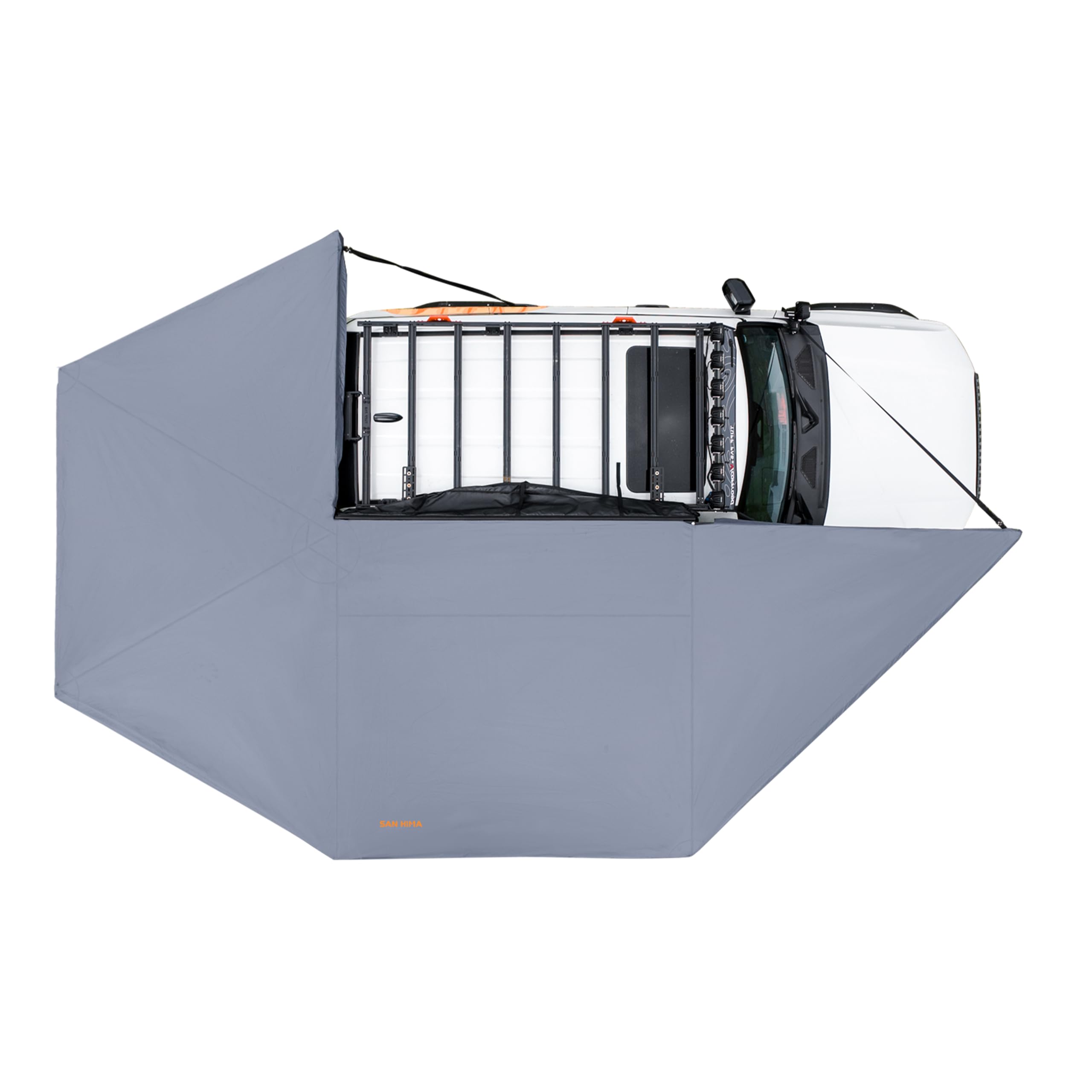 Photo 1 of Sanhima 270 Awning Free Standing Built-in LED Light - 129.2 sq.ft Shelter Karlu Frontier Car Side Waterproof UV50+ Wind Resistant, Passenger Side, 270 Degree Vehicle Awning for SUV Van Truck