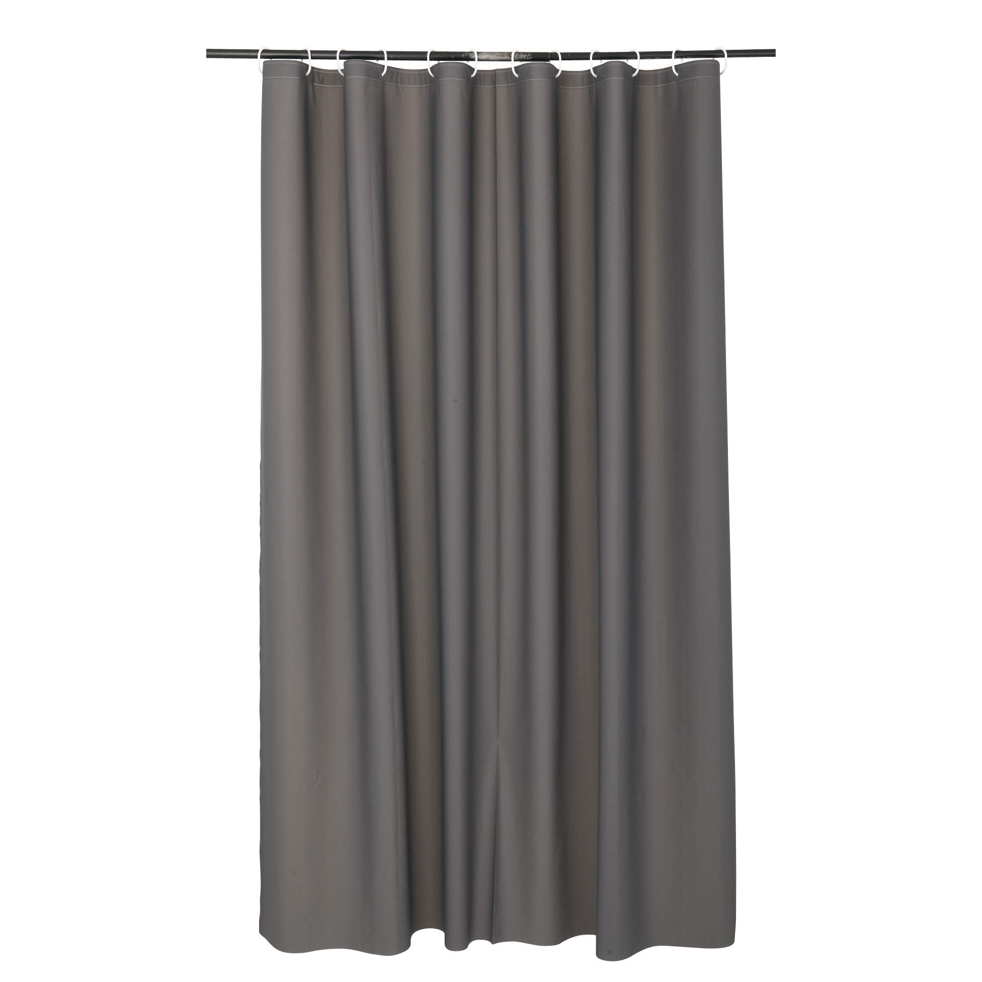 DOUCEUR D'INTERIEUR PEVA Shower Curtain 180 x 200 cm, pewter, Charcoal