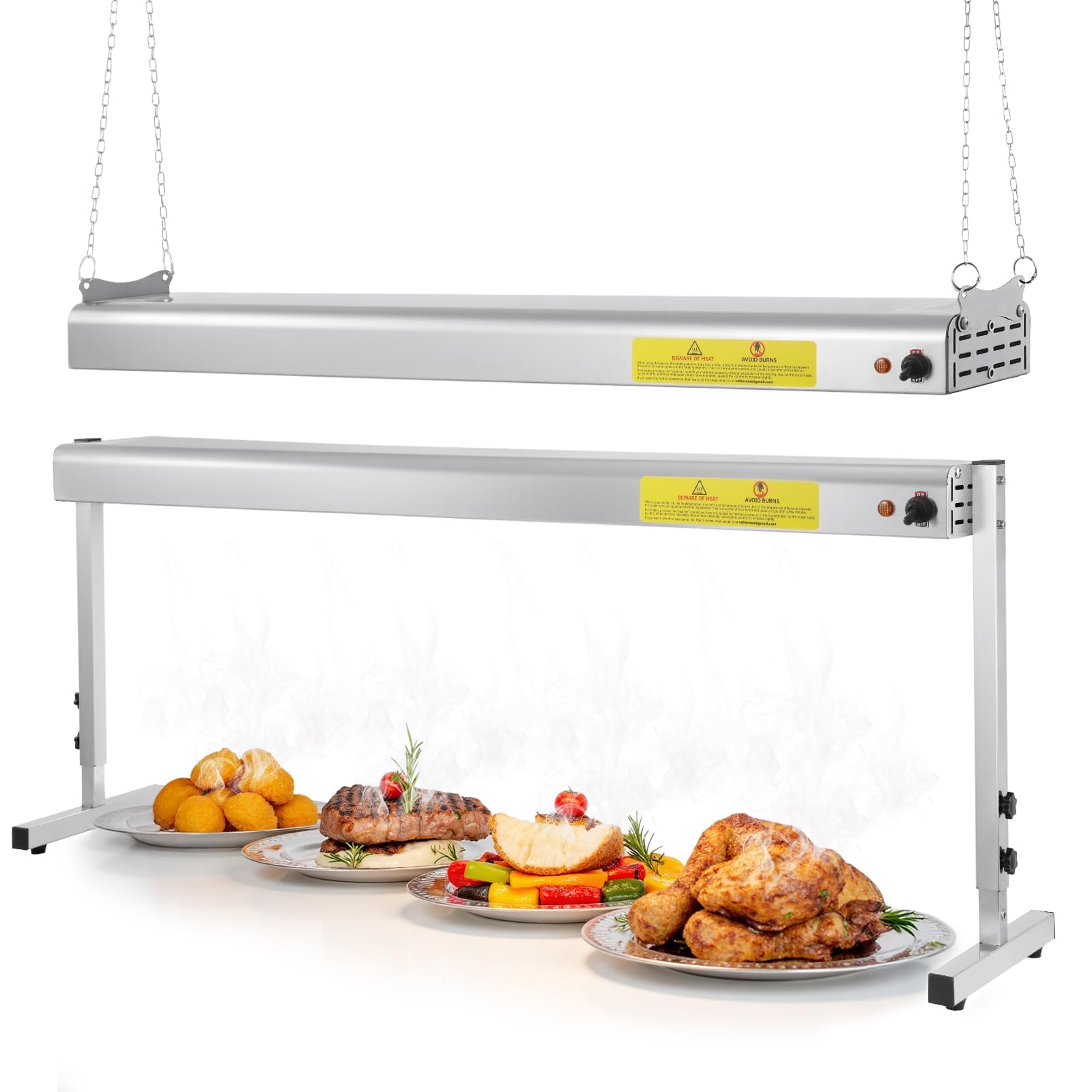 Hiteemer 48-Inch Food Heat Lamp, 1350W Commercial