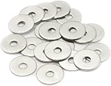 AMLOOPH M6 Washer 25mm 1.5mm Thick Stainless Steel 304 20 Pack view 1