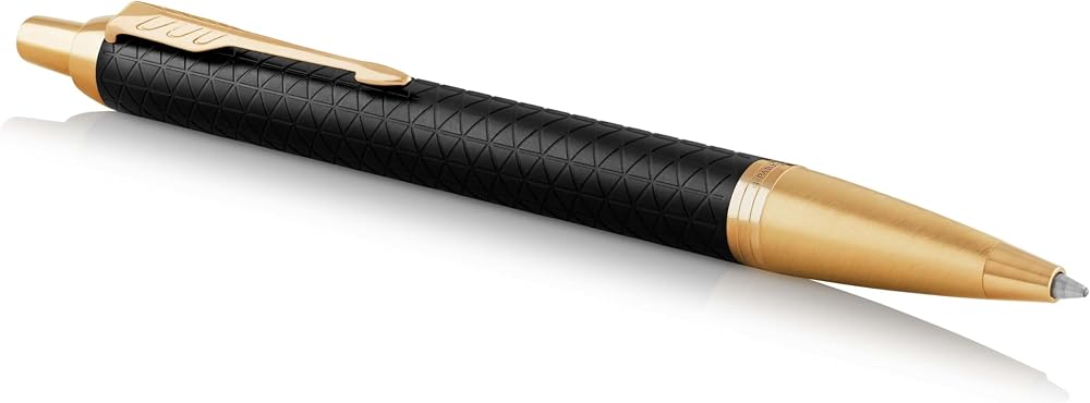 Parker IM Ballpoint Pen Premium Black Medium Point Blue Ink Gift Box