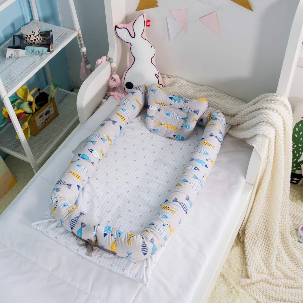 Miyanuby Cama Nido De Bebe Recien Nacido Cuna De Bebe Almohada Cuna Portatil Regalo Bebe Edredon Bebe Desmontable Cocoon Pod Dormir Reductor Protector De Cuna Cama De Viaje 3pcs Muebles Bebe Westparkcleaners Com