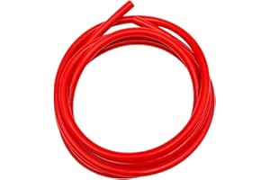 Sylvil Silicone Vacuum Tubing Hose, 10 Ft 1/4" (6mm) Inner Diameter High Performance Hose Line, Automotive Vacuum Hose Line Replacement for Vehicle Radiator, Car Accessories (Red)