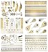 Terra Tattoos Temporary Metallic Tattoos - 75 Boho Gold Tattoos primary