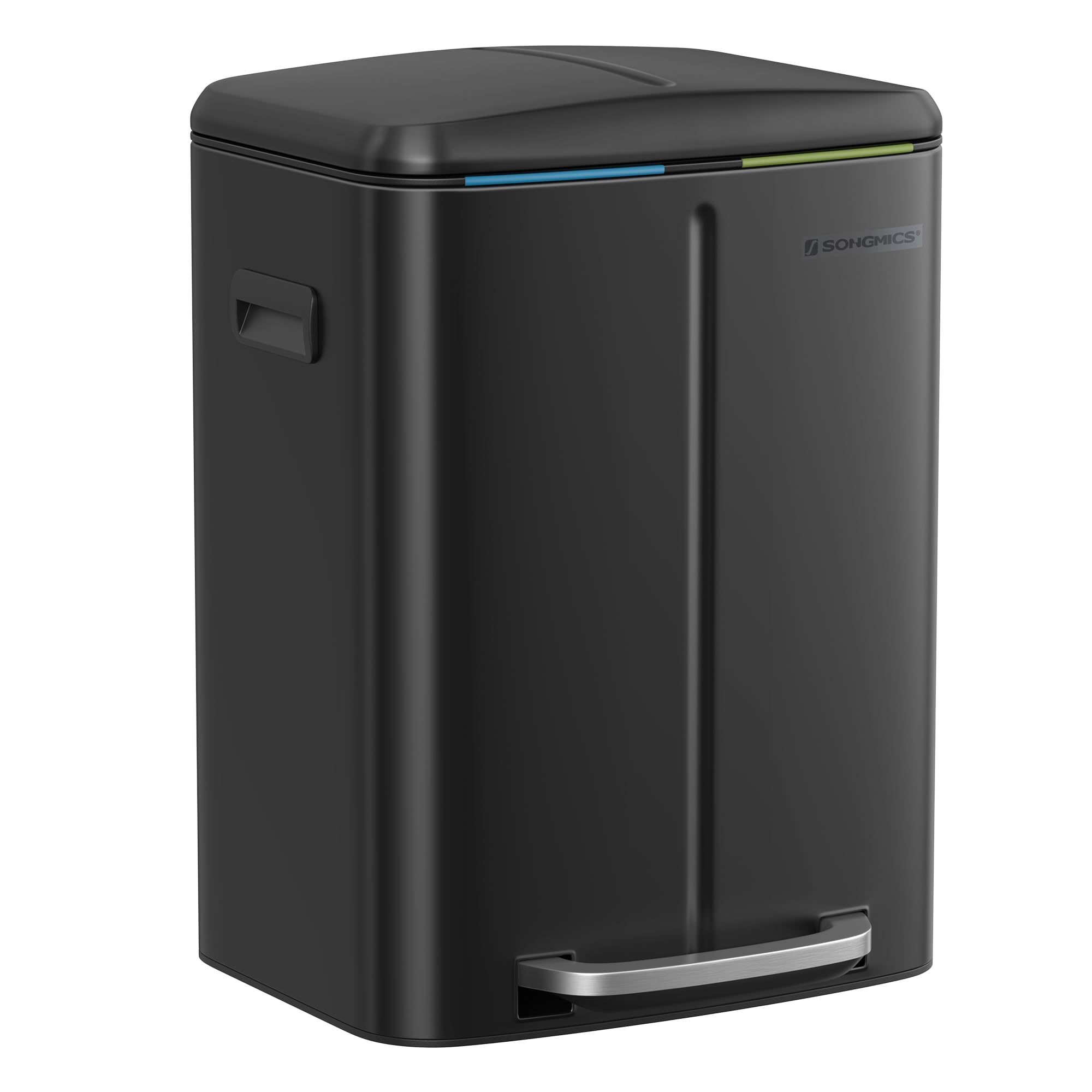 Mua SONGMICS Kitchen Rubbish Bin, 2 x 20 L, Waste Separation System, 2