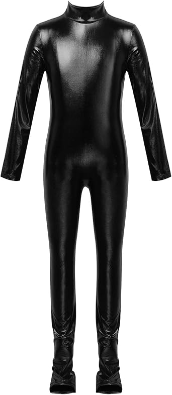 long sleeve metallic jumpsuit