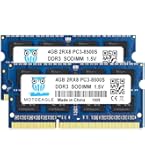 A-Tech 8GB (2x4GB) DDR3 1066MHz PC3-8500 CL7 SODIMM 204-Pin Non