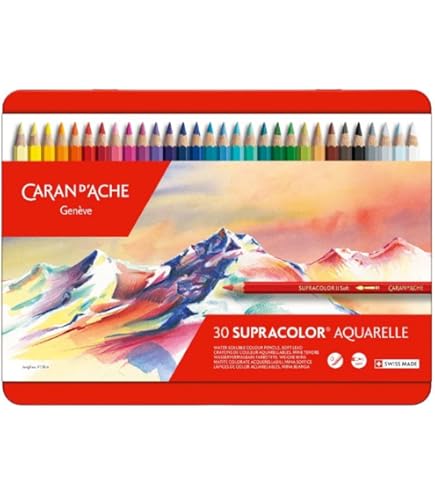 Amazon.com: Caran d'Ache Fancolor Color Pencils, 40 Colors