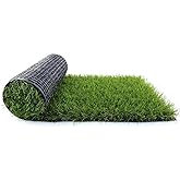 Artificial Grass Turf 1.38" Custom Sizes,Fake Grass Indoor/Outdoor Rug Synthetic Lawn Carpet,Faux Grass Landscape for Décor,Astroturf for Dogs with Drain Holes