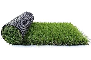 FAS HOME Artificial Grass Turf 1.38" Custom Sizes,3FTX10FT Fake Grass Indoor/Outdoor Rug Synthetic Lawn Carpet,Faux Grass Landscape for Décor,Astroturf for Dogs with Drain Holes