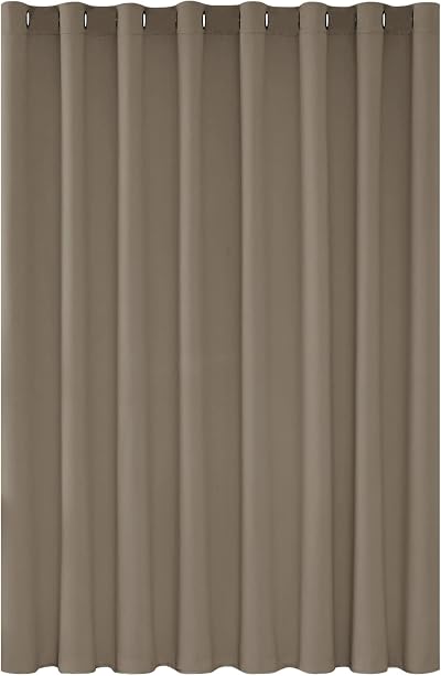 Deconovo Eyelet Blackout Thermal Curtain Taupe 100 x 95 Inch 1 Panel