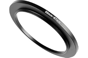 55mm to 67mm Step-up Adapter Rings,Black,Step Up Ring,Step-Down Rings Filter Ring Adapter,for All Brands of DSLR Camera Lens 