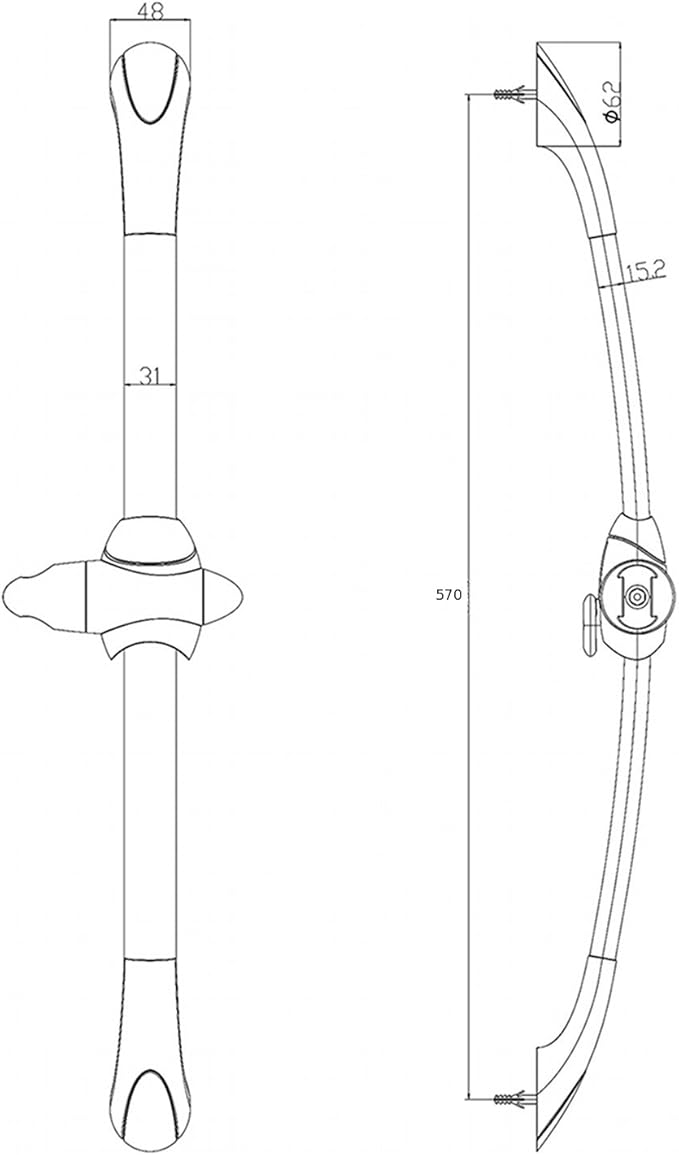 ENKI set de barra deslizante y jabonera para ducha forma ...