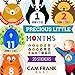 20 Monthly Stickers for Baby Girls, Boys with 12 Month Animal Themed - Easy to Stick on Onesies and Add to Scrapbook - Newborn Baby Gift Idea