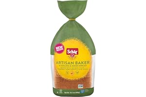 WAHALAA EDUPET Schar New Gluten Free, Artisan Baker 10 Grains & Seeds Bread, 13.6 oz, Pack of 6