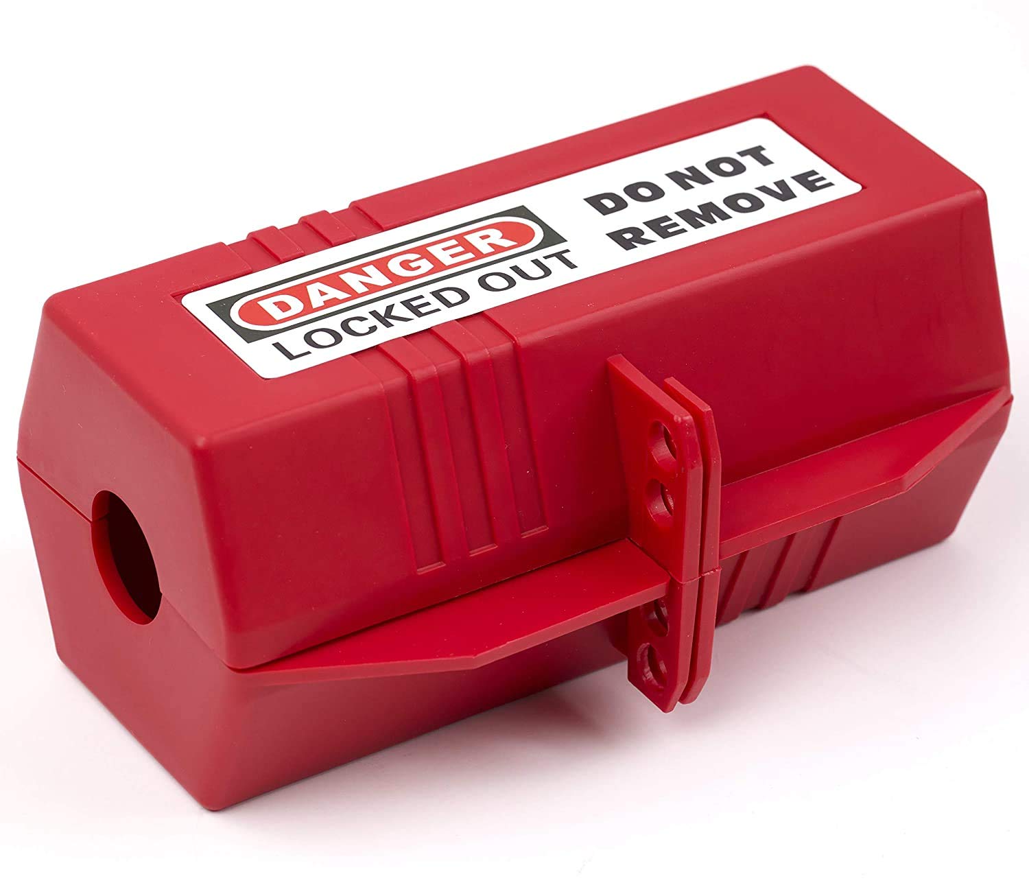 POFET Red Plug Lockout Tagout 83x83x178mm/3.2x3.2x7inch Plug Lockout Device for 110V Plugs,Plug Lockout Tagout Set