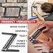 Handyman's Companion- Angle Ruler-Angle Measurement Tool Kit-Includes 6 rulers, 2 Pencils, 2 Shop Rags in a Protective Plastic Case. Multi-Angle Measuring Tool - for Larger Projects with 3 to 6 Sides
