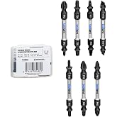 toolant Double-Ended Impact Bit Set, 2 Inch, 7-Piece | Double-ended design, S2 steel body, hardened finish, impact-driver use