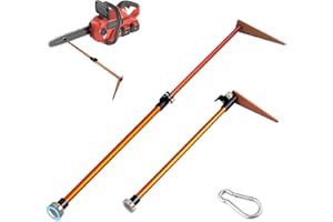 Firewood Measuring Tool for Chainsaw, Extendable & Adjustable Wood Length Ruler with Multiple Graduations, Magnetic Logging A